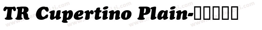 TR Cupertino Plain字体转换
